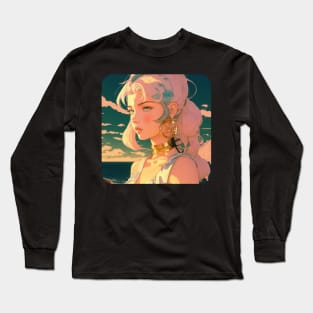 Woman Serene Sunsets Long Sleeve T-Shirt